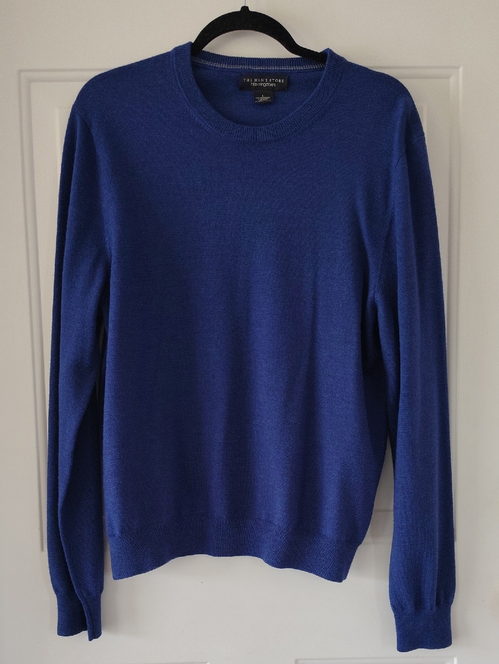 Bloomingdale's The Men's Store Men's Cobalt Blue Crewneck Sweater
